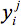 yj subscript i superscript j, mathematical notation, variables in equations.