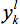 First derivative notation y'_k, equation, calculus concept, educational formula.