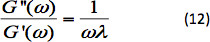 Viscoelasticity equation G