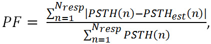 性能因子 PF 的静态平衡方程，包含 PSTH(n) 项，数学分析。