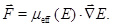 Vector force equation with electric field gradient, symbol, scientific analysis.