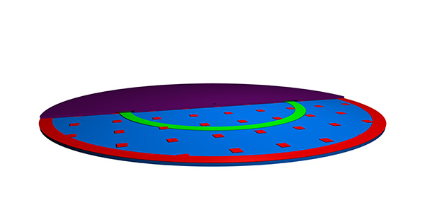 figure-results-8 Spherical cap geometry diagram, illustrating spatial relationship and dimensions in computational modeling.