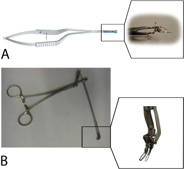 figure-results-4 Surgical tool comparison; tweezer systems; precision gripping; enhanced mechanics; diagram.