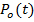 Po(t) function; mathematical symbol; time-dependent process; formula for dynamics analysis.
