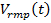 Mathematical symbol for Vmpp(t), representing voltage as a function of time in electrical studies.