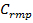 Static equilibrium symbol, C<sub>rmp</sub> equation, physics concept.