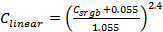 C_linear transformation formula; mathematical equation for linear conversion; educational concept