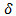 Delta symbol in physics equation; it signifies change or difference in static equilibrium analysis.
