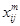 Mathematical notation, superscript M variable X_ij, scientific formula.