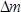 Δm equation, symbol indicating mass change; essential for physics, chemistry equations.