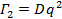 Γ₂=Dq², formula for diffusive broadening in spectroscopy, equation in scientific research.