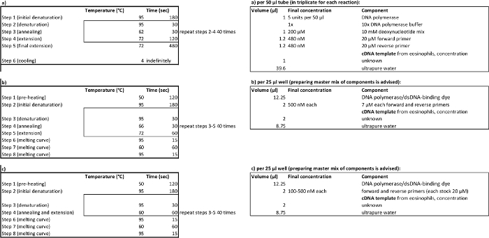 figure-results-7 PCR protocol diagram; steps include denaturation, annealing, extension; temperature cycles & components.
