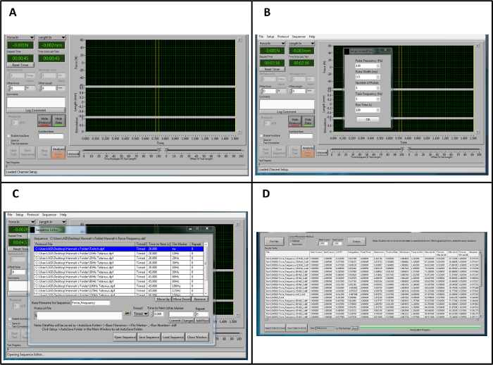 Spectroscopy data analysis interface; transient absorption setup; sequence and result display.