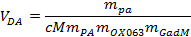 Mathematical formula, VDA equation for calculating data analysis in scientific research diagram.