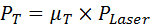 figure-protocol-2 Laser power equation \(P_T = \mu_T \times P_{Laser}\); photonic emission analysis equation.