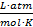 Ideal gas constant formula; equation diagram displaying L·atm/mol·K.