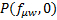 P(f_μw, 0) equation; probability function in statistical mechanics diagram.