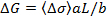 figure-protocol-9 Plasticity equation ΔG = ⟨Δσ⟩aL/b; formula for material deformation analysis.