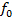 Resonance frequency equation, \( f_0 \), formula in acoustic wave analysis.