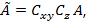 figure-protocol-22 Mathematical equation for rotational transformation using matrix coefficients.