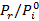 Static equilibrium, symbol Pr/Pi0; concept relevant to pressure ratio analysis.