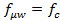 microwave frequency equation, \(f_{\mu w} = f_c\), physics research, formula image