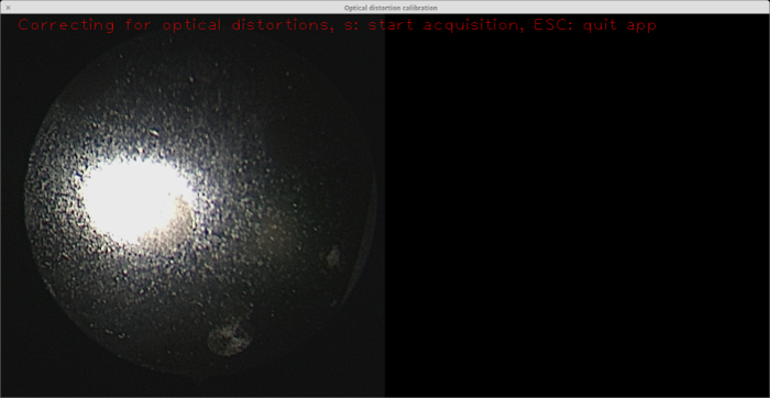 figure-discussion-1 Optical distortion calibration setup; correcting lens distortions; image processing procedure.