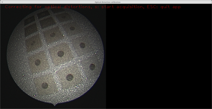 figure-discussion-3 Optical distortion calibration diagram, correcting for image distortions using grid pattern analysis.
