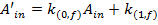 figure-protocol-6 Equation for reaction kinetics, formula involving A'in, kin variables, chemical process analysis.