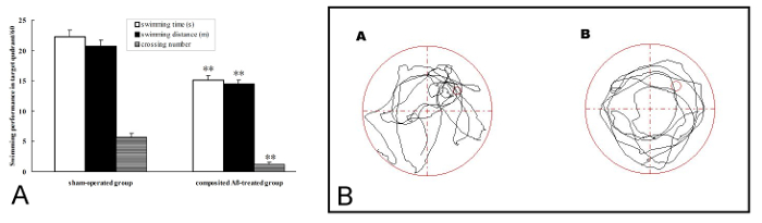 figure-results-3 Maze navigation analysis; chart comparing swimming performance metrics.