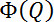 Φ(Q) formula, mathematical symbol, static equilibrium, physics equation, educational concept