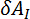 δA<sub>I</sub> symbol, static equilibrium equation, scientific formula representation for educational research.