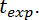 Equilibrium equation t_exp. in a transient absorption spectroscopy graph for kinetic analysis.