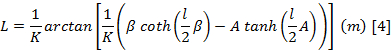 figure-protocol-4 Mathematical formula for calculating variable L using hyperbolic functions; equation in research.