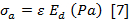 figure-protocol-9 Stress-strain relation equation, σᵢ = ε Eᵢ (Pᵢ), material mechanics analysis, mathematical formula.