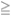Static equilibrium symbol "≥" with emphasis on comparative mathematics in equations.