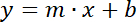Linear equation y=mx+b; algebraic expression; formula.