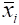 Arithmetic mean formula; statistical equation; variable representation; data analysis reference.