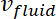 Fluid velocity formula; notation for fluid dynamics analysis.