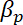 Beta coefficient formula, β_p symbol; statistical significance in regression analysis.