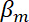 β sub m equation; mathematical symbol; educational use in physics or engineering studies.