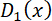 Differential equation D₁(x) symbol for mathematical analysis.