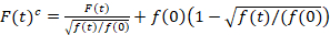 Mathematical formula for static equilibrium analysis, showcasing function relations and derivatives.