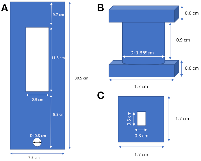 <p>Static equilibrium diagram with component dimensions, analyzing force distribution on composite shapes.</p>