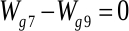 figure-protocol-3 静力平衡方程,\(W_{g7} - W_{g9} = 0\),说明力平衡概念。