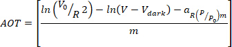 figure-introduction-1 AOT equation related to optical transmission analysis, demonstrating logarithmic components.