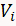 Vi subscript i, fluid velocity, represents initial velocity in motion equations.