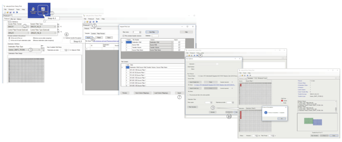 Software interface workflow, diagram shows data export steps and settings in bioinformatics analysis.
