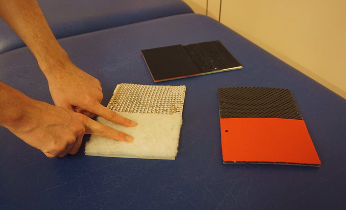 figure-discussion-1 Aufbau der Materialprüfung; Untersuchung von Verbundschichten; Experimentelle Analyse von Textur und Struktur.