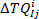 Thermodynamics formula: ΔTQᵢⱼ for heat transfer analysis.